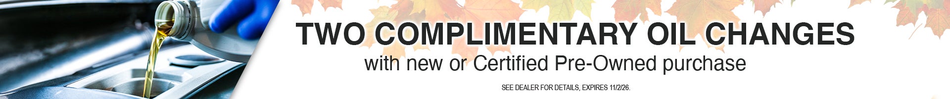 Complimentory Oil Change