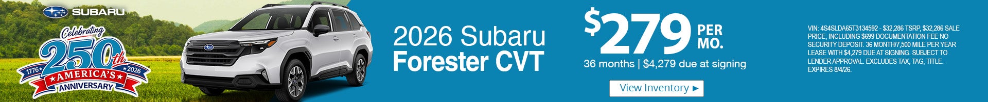 2026 Subaru Forester