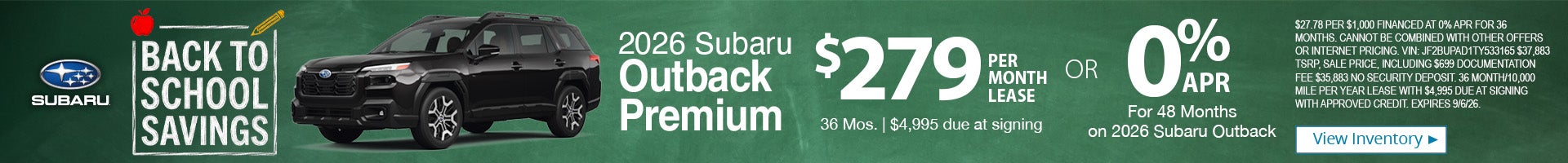 2026 Subaru Outback Premium