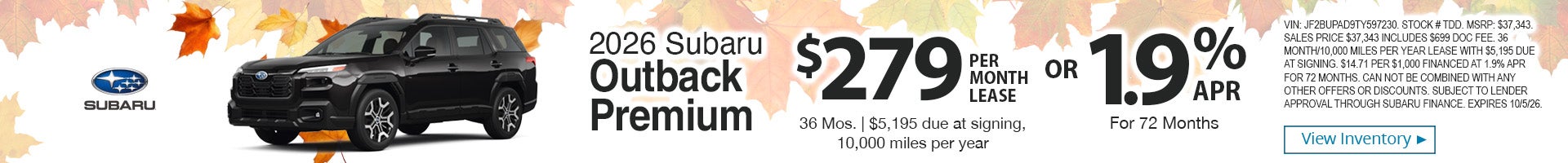 2026 Subaru Outback Premium