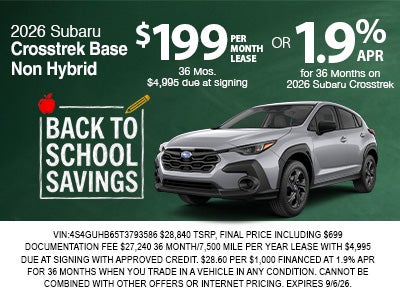 2026 Subaru Crosstrek