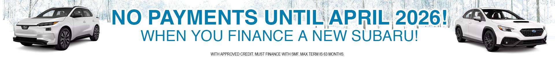 No payments until april 2026! 