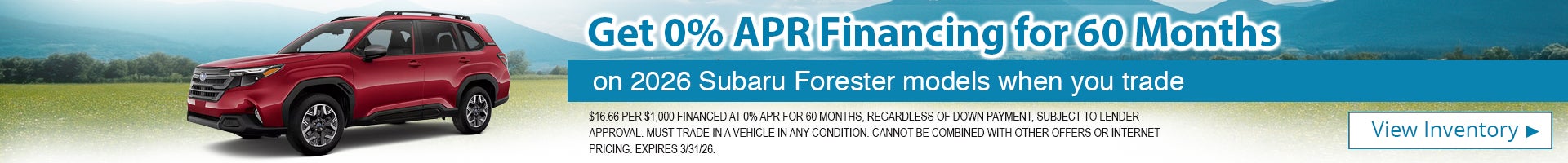 2026 Subaru Forester 