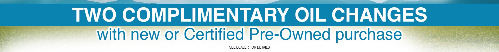 Two Complimentary Oil Changes 