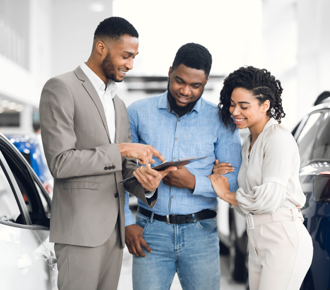 Customers Speaking with a Subaru Sales Associate