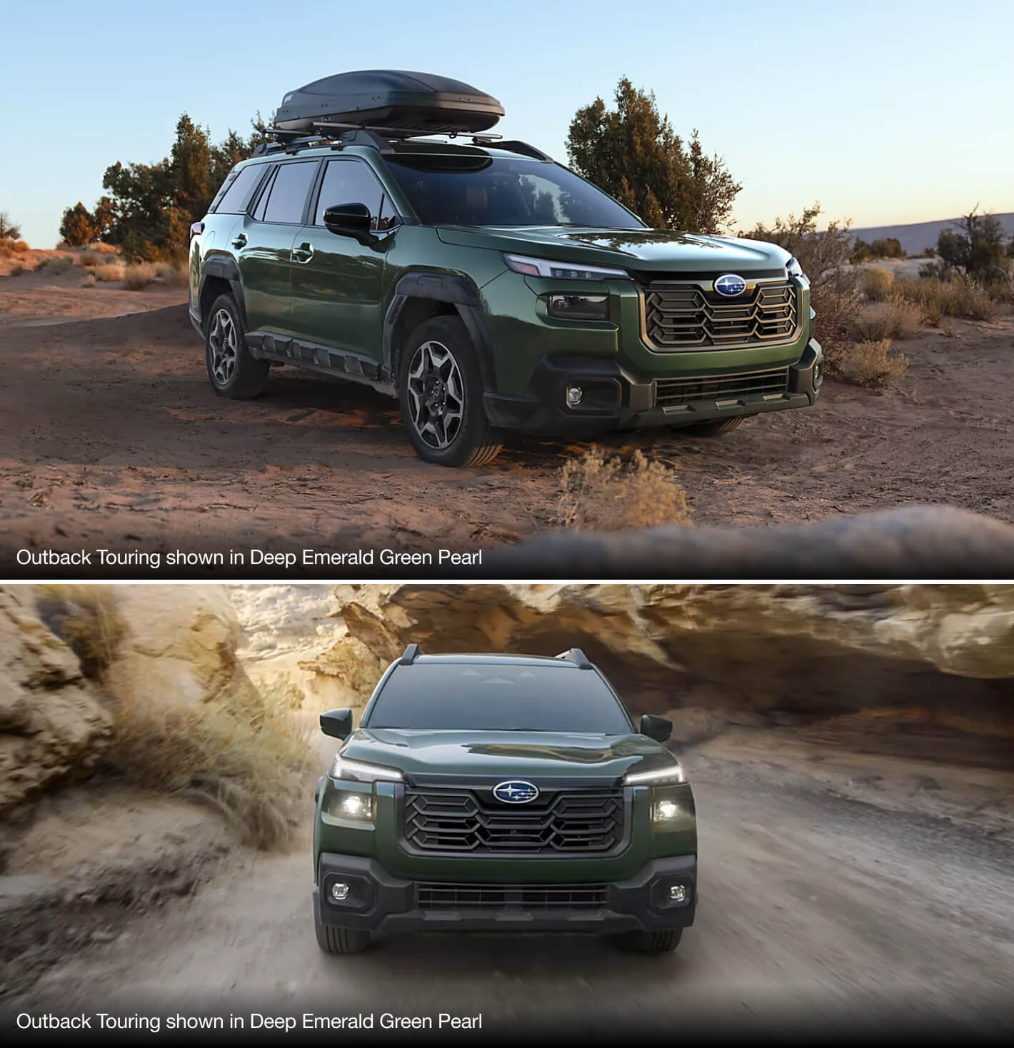 Outback Touring Shown in Deep Emerald Green Pearl