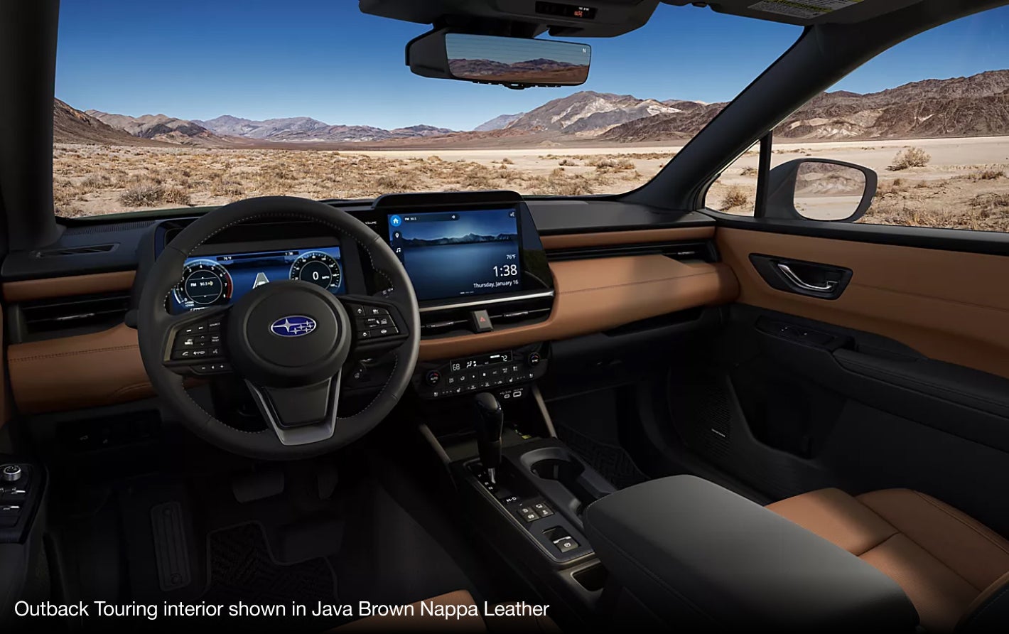 Outback Touring Interior Shown in Java Brown Nappa Leather