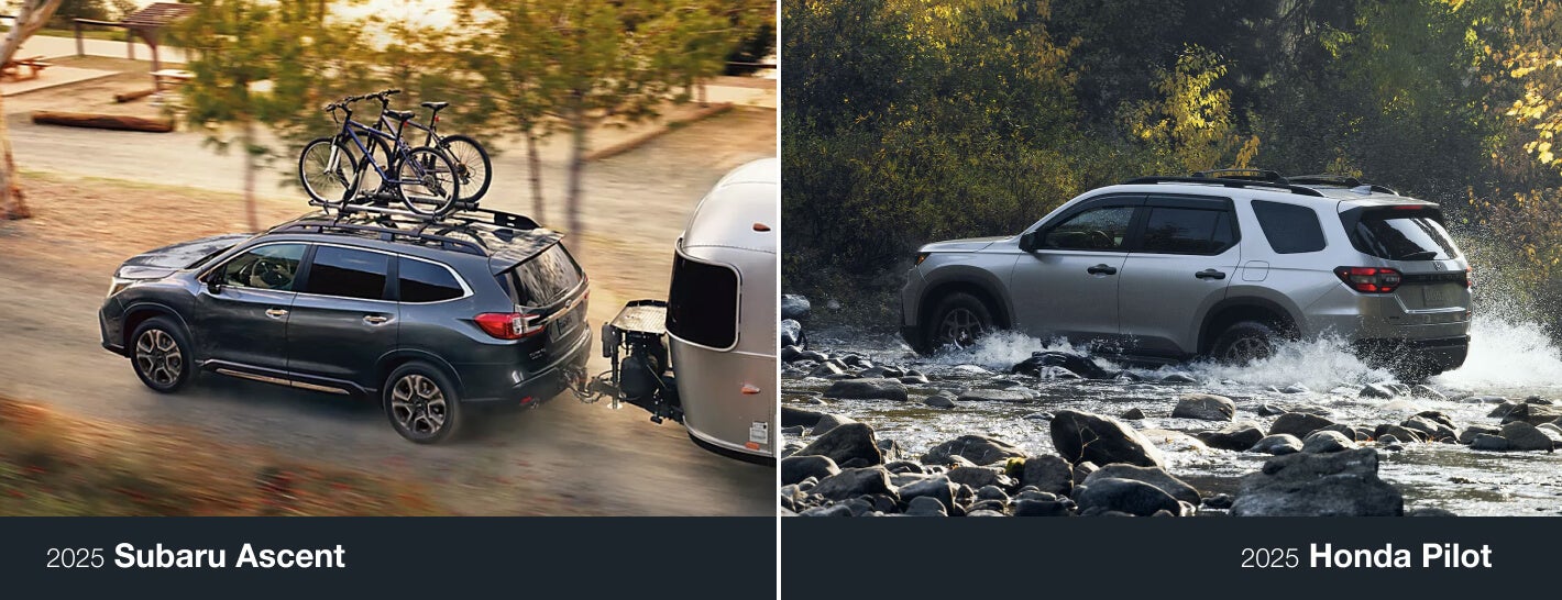 Subaru Ascent Vs Honda Pilot off-roading comparison