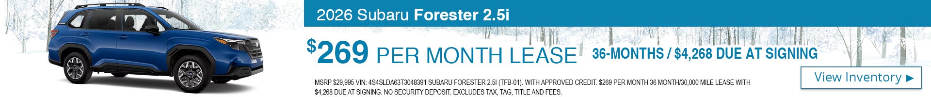 2026 Subaru Forester 2.5L