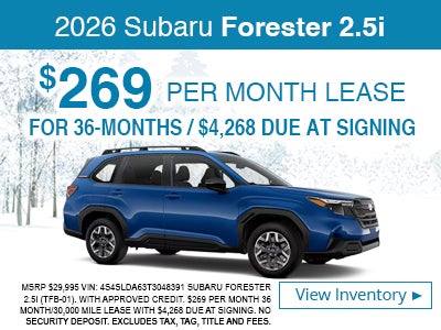 2026 Subaru Forester 2.5L