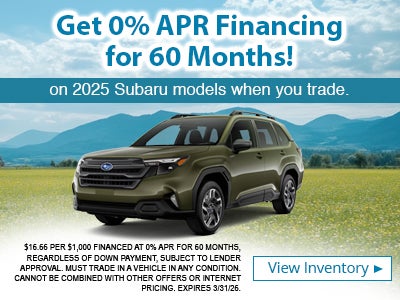 2025 Any Model 0% APR for 60 Months