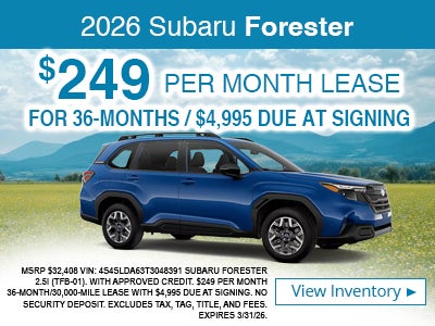 Lease on 2026 Forester